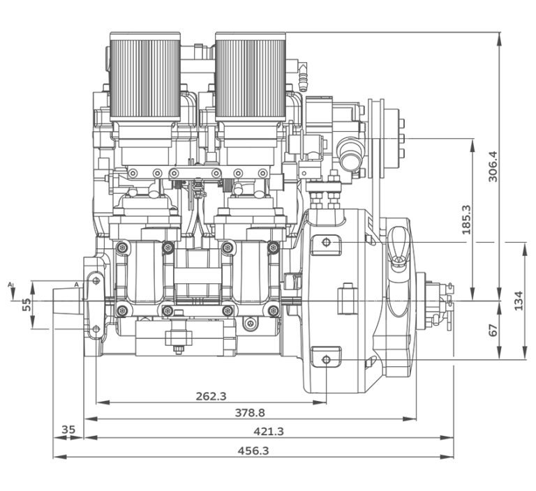 Hirth 3503 - Liquid-Cooled 70HP Two-Stroke Engine Best for Helicopters